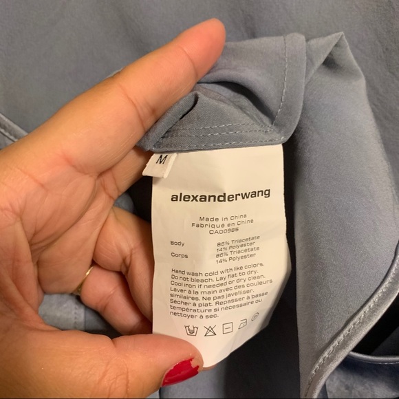 Alexander Wang Wash’n’Go blue halter - Picture 5 of 5